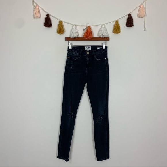 Frame Denim Le High Skinny Jeans Portofino Size 26 - Picture 1 of 11